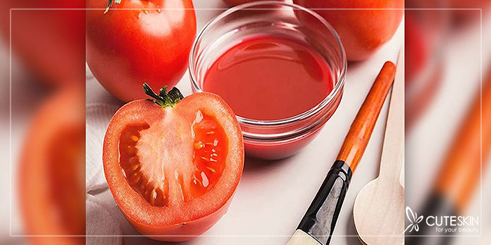 از بین بردن عوارض برنزه شدن پوست با گوجه فرنگی